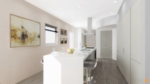 RM Alvorada Arabian Ranches Kitchen Project by Goettling Interiors (3D render)