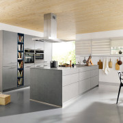 contemporary grey kitchen
