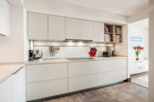 AH Jumeirah Living (WTC) Apartment Kitchen & Flooring by Goettling Interiors