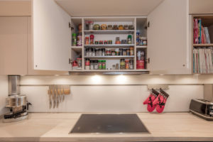 AH Jumeirah Living (WTC) Apartment Kitchen & Flooring by Goettling Interiors