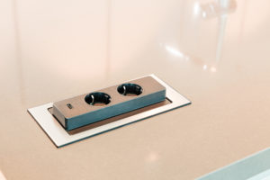 Executed Project, Dubai, Damac Park tower, Business Bay, Schüller C collection, Flip countertop socket