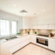 Executed Project, Dubai, Old Town, Business Bay, Schüller C collection, White kitchen with grey countertop