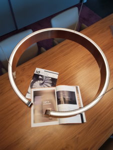 Identity Magazine, magazine, article about Occhio lighting in Dubai exclusively with Goettling Interiors, Featuring Mito Sospeso in Goettling Interiors Showroom