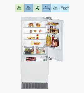 product photo of built-in fridge by liebherr with features thumbnails