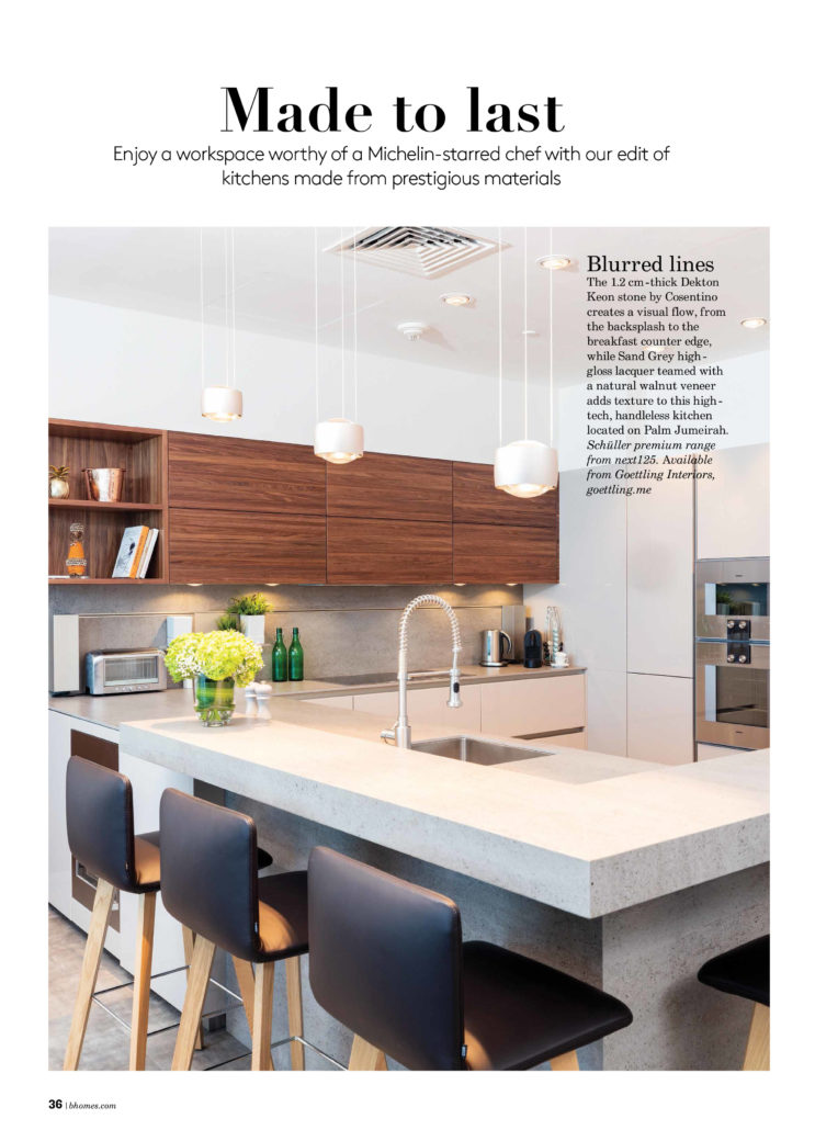 Betterhomes magazine Nov 2018 - featuring Goettling Interiors Kitchen project