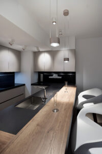 NS The Greens Apartment Kitchen, Lighting & flooring Project by Goettling Interiors - Part 2
