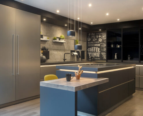 ZK Dubai Hills Hattan Villa Kitchen & Lighting Project by Goettling Interior
