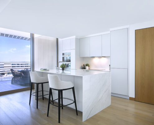 NH Bulgari Residences Apartment Kitchen & Lighting Project by Goettling Interiors