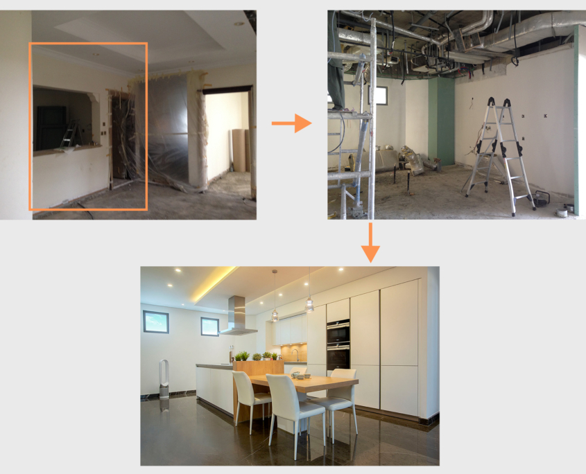 Before&After NK Palm Jumeirah Villa Kitchen Project by Goettling Interiors