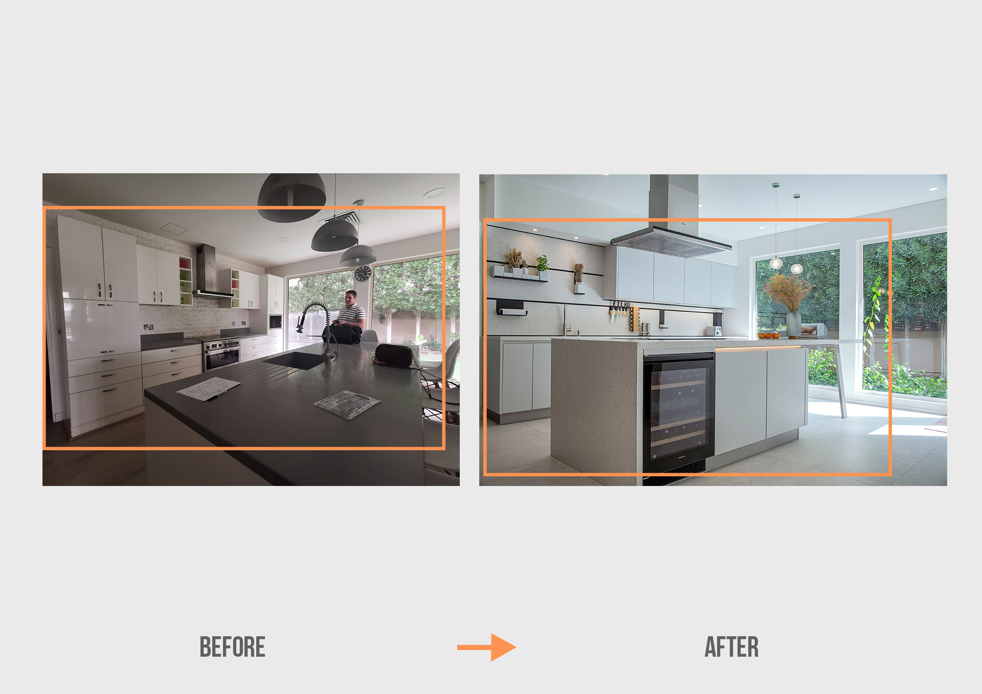 Before&After ST Arabian Ranches Saheel Villa Kitchen Project by Goettling Interiors